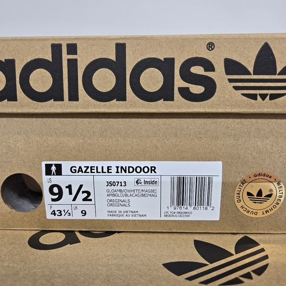 New adidas Gazelle Indoor Glow Amber Off White JS0713 Men\'s Shoes Size 9.5 main image 5